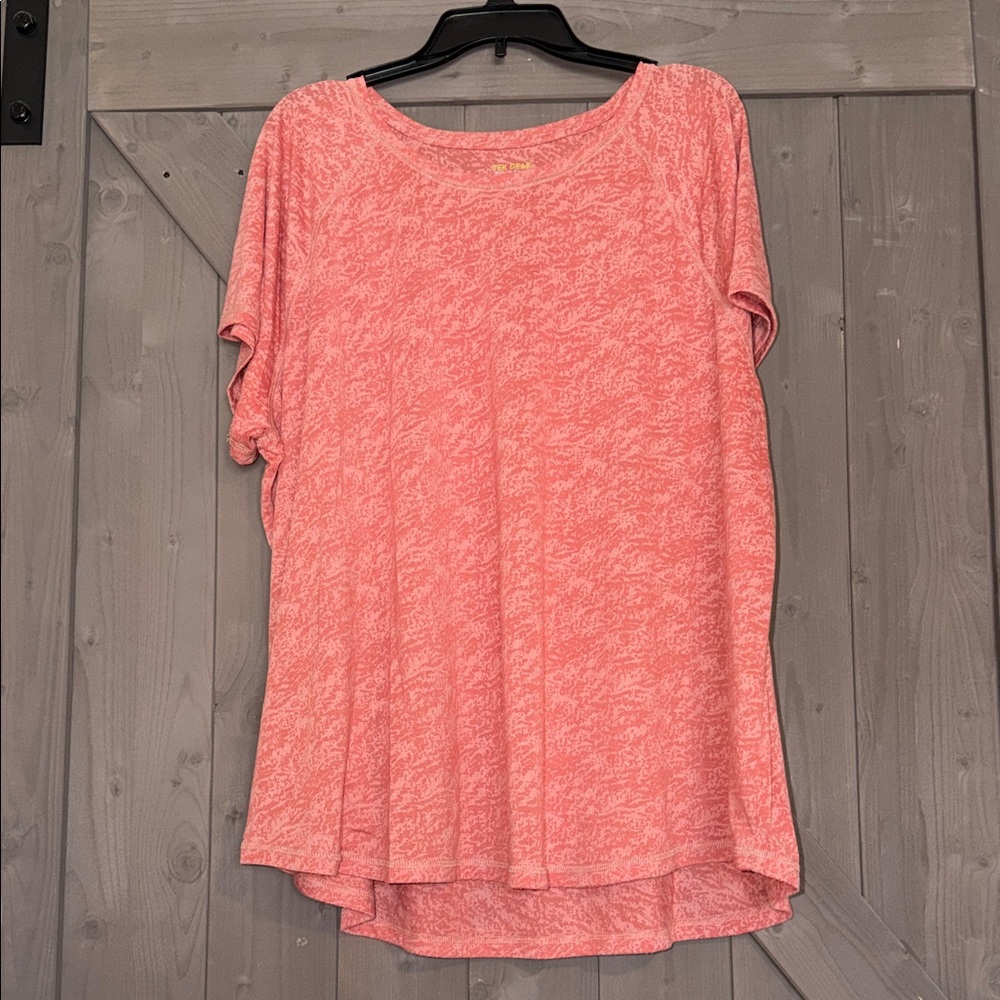 Tek Gear Heathered Coral Short Sleeve Women's Tee